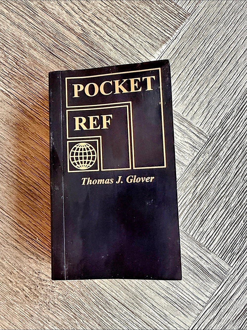 Pocket Reference Small Book by Thomas J. Glover - Reference Book - Third Edition